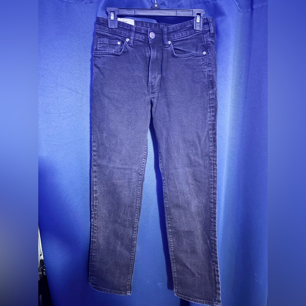 H&M Men's black straight leg Jeans